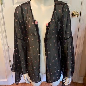 Sheer, Open Front Kimono w/ Full Poet Sleeves 🌸